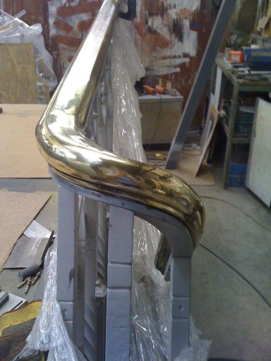 Bespoke Brass Handrail Manufacture