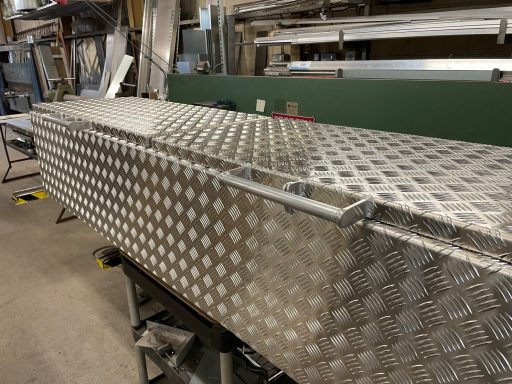 Chequer plate Storage Box Bespoke Metalwork